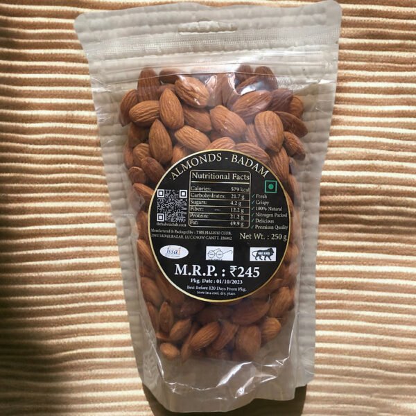 California Almonds (California Badam) - 250 gms